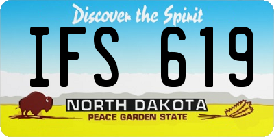 ND license plate IFS619