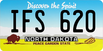 ND license plate IFS620