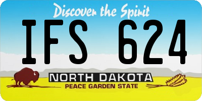 ND license plate IFS624