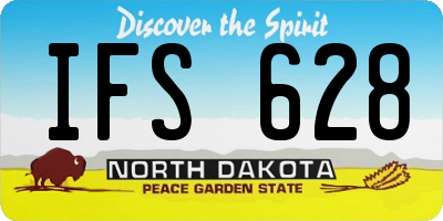 ND license plate IFS628