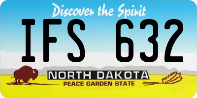 ND license plate IFS632