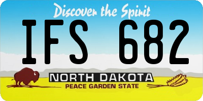 ND license plate IFS682