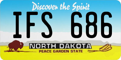 ND license plate IFS686