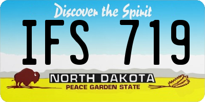ND license plate IFS719