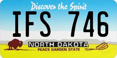 ND license plate IFS746