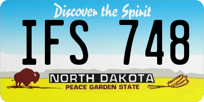ND license plate IFS748