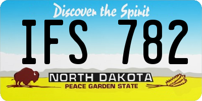 ND license plate IFS782