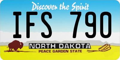 ND license plate IFS790