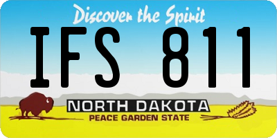 ND license plate IFS811