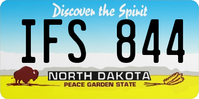 ND license plate IFS844