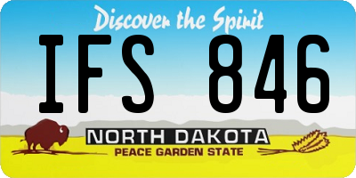 ND license plate IFS846
