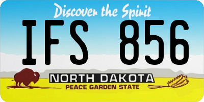 ND license plate IFS856