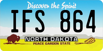 ND license plate IFS864