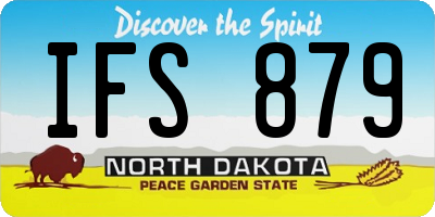 ND license plate IFS879