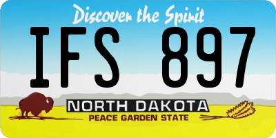ND license plate IFS897