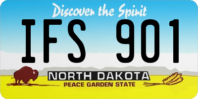 ND license plate IFS901