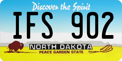 ND license plate IFS902