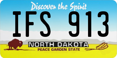ND license plate IFS913