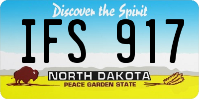 ND license plate IFS917