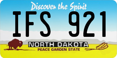 ND license plate IFS921