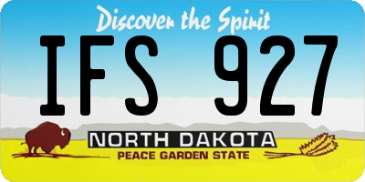 ND license plate IFS927