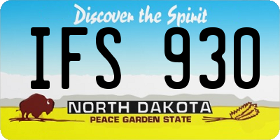 ND license plate IFS930