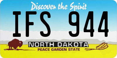 ND license plate IFS944