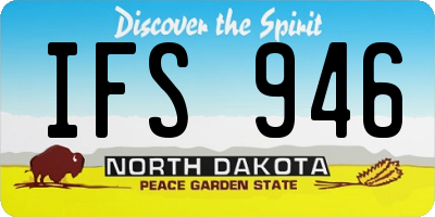 ND license plate IFS946