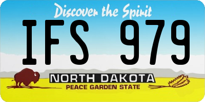 ND license plate IFS979