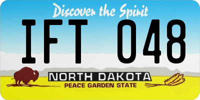 ND license plate IFT048