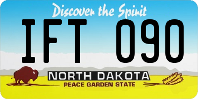 ND license plate IFT090