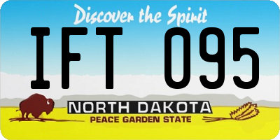 ND license plate IFT095