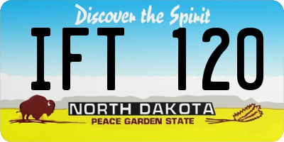 ND license plate IFT120