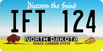 ND license plate IFT124