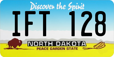 ND license plate IFT128