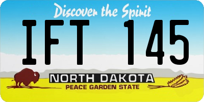 ND license plate IFT145