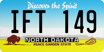 ND license plate IFT149