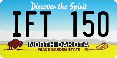 ND license plate IFT150