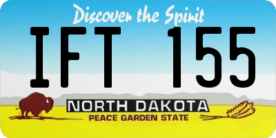 ND license plate IFT155
