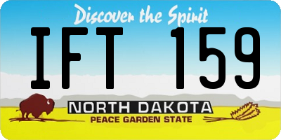ND license plate IFT159