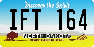 ND license plate IFT164