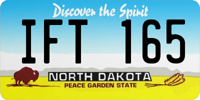 ND license plate IFT165