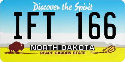 ND license plate IFT166