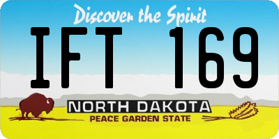 ND license plate IFT169