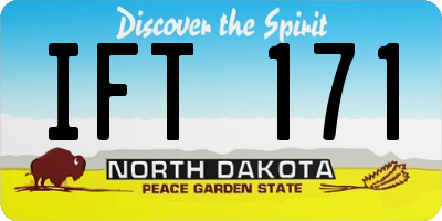 ND license plate IFT171