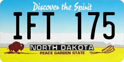 ND license plate IFT175