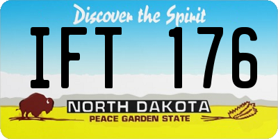 ND license plate IFT176