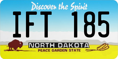 ND license plate IFT185