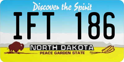 ND license plate IFT186