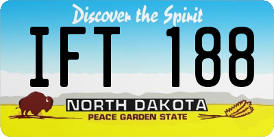 ND license plate IFT188